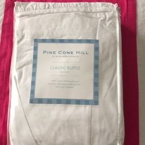 Queen bed skirt .Pine Cone  Hill New in package. 100 percent cotton.